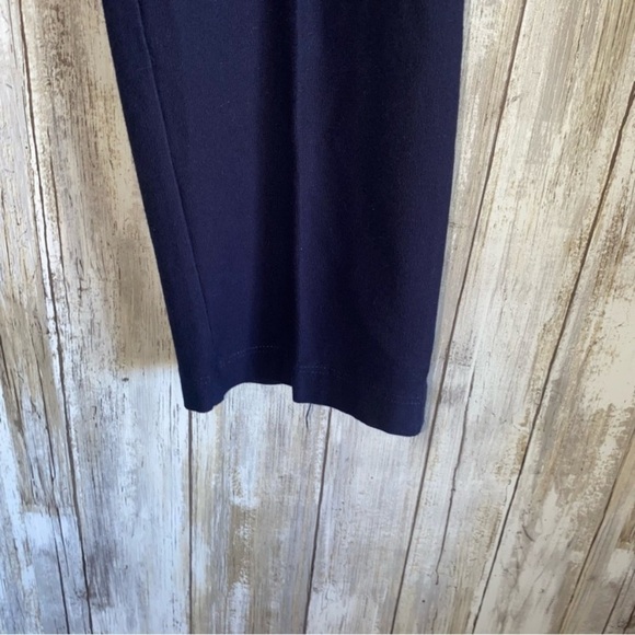 Eileen Fisher Navy Stretch Pants - Picture 2 of 5